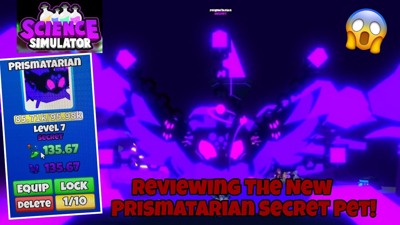 {Roblox Science Simulator} Reviewing The New Prismatarian Secret In The Prisma Egg!!!