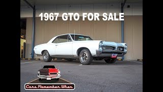 Career Overview 1967 Pontiac GTO White Hardtop  SOLD 400 V8 | 4-Barrel | 4-Speed manual