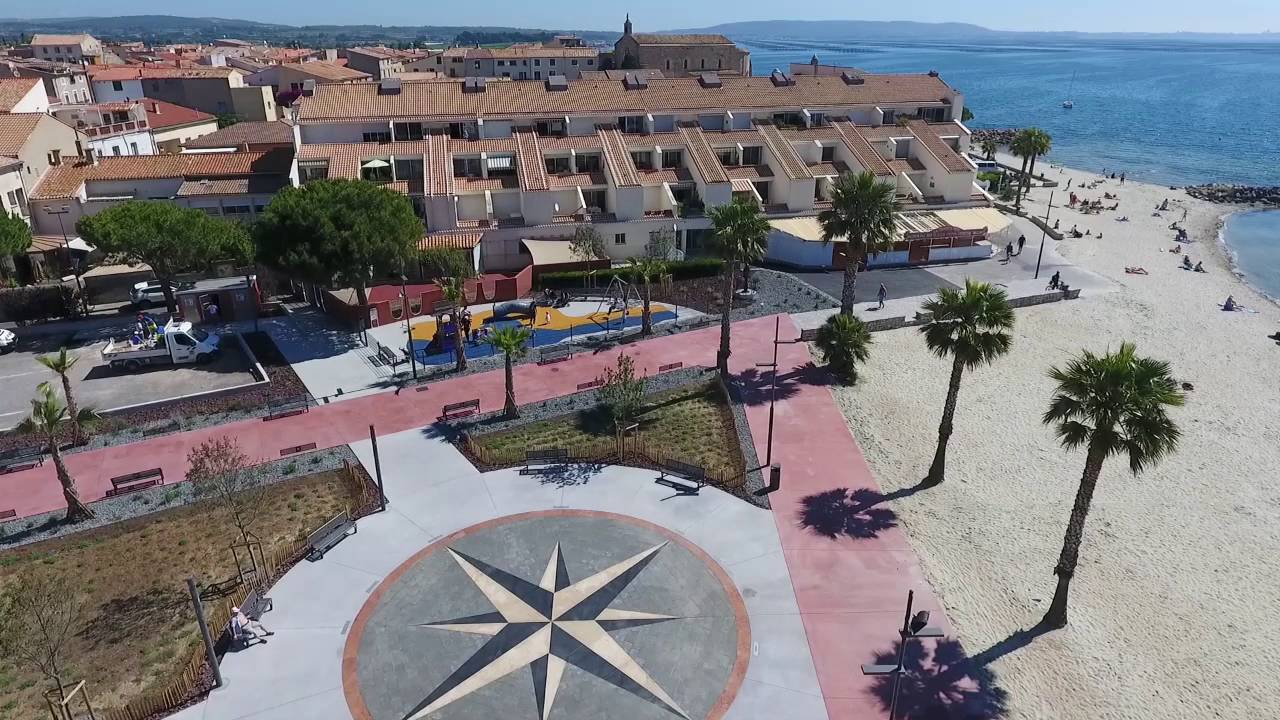 Mèze : le jardin Montet vu par drone