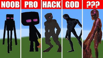 Pixel Art  Enderman (NOOB vs Pro vs HACKER) in Minecraft
