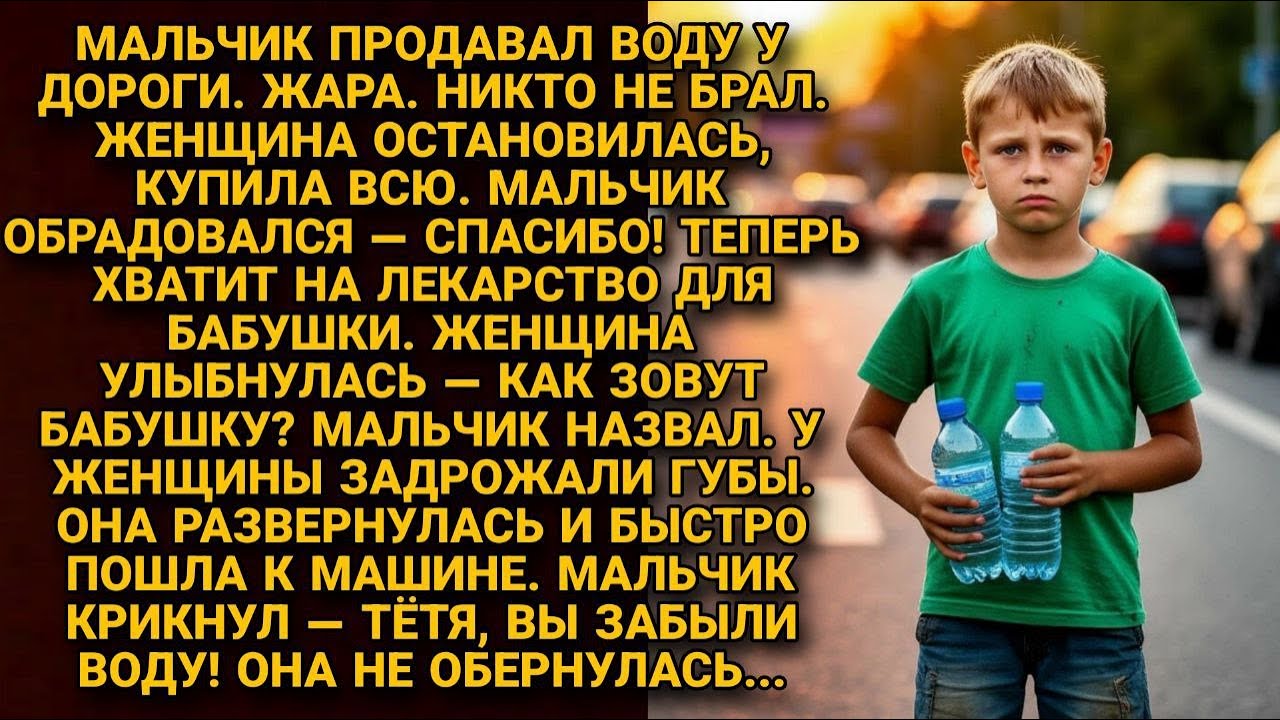 Она купила всю воду и сбежала. Мальчик прошёл 20 км чтобы узнать почему...