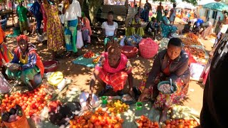 Market Day in African Village\/Shopping for Food and Clothes\/African village life#villagelife