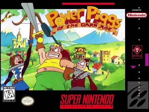 [БАГАНУЛО В КОНЦЕ] Power Piggs of the Dark Age | [Super Nintendo ] ПРОХОЖДЕНИЕ ИГРА СТРИМ 1996 RUS