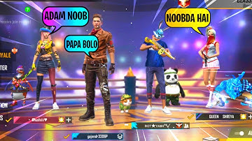 Pro Girl Call Me Adam Noob😡आजा 1 vs 2 में🔥- Garena Free Fire