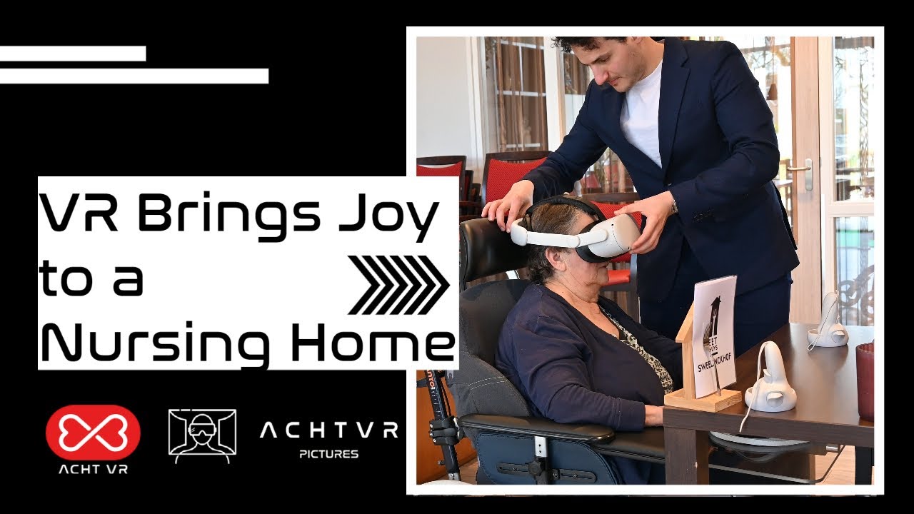 Seniors in Nursing Home experience VR 3D For the first time!