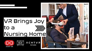 Seniors in Nursing Home experience VR 3D For the first time!