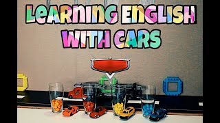 Learning colors with cars , color games,games with cars, обучение английского языка , 박스 안에