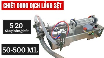 Máy chiết rót model G1WYD: 1 vòi, chiết dung dịch lỏng sệt, 50-500ml