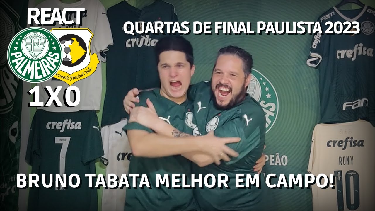 REACT PALMEIRAS 1 X 0 SÃO BERNARDO | CLASSIFICAMOS COM A CABEÇA DO RONY ...