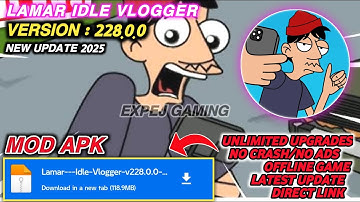 Lamar Idle Vlogger MOD APO v228.0.0 New Update - Unlimited Upgrades 💸💸💸