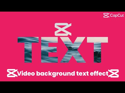 Video In Text Background Capcut tutorial