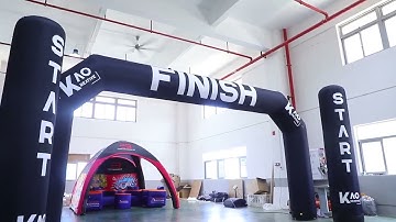 Milin Displays Branded Start Finish Arch Column Outdoor Racing Archways Advertising Inflatable Arch
