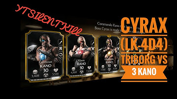 MKX mobile: Cyrax:(LK-4D4):Triborg Challenge: Boss Battle/Fight (easy mode)