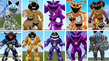 ALL SMILING CRITTERS FAMILY VS ALL MECHATITAN - POPPY PLAYTIME CHAPTER 4 In Garry