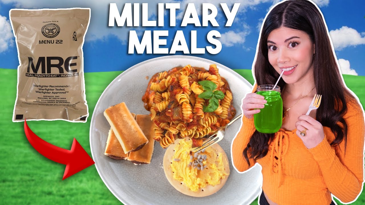 I Tried Eating ARMY Ration Food for 24 Hours (MRE Meals)