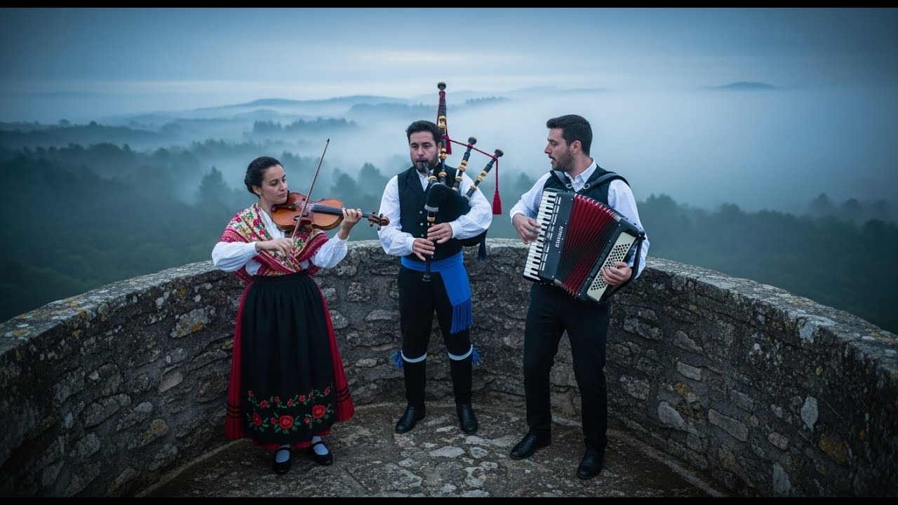 Raíces De La Serena Del Horizonte | Música Folk Tradicional de Galicia con Acordeón y Violín