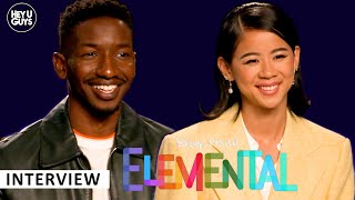 Elemental - Leah Lewis & Mamoudou Athie on moments that made them cry & the genius of Pixar