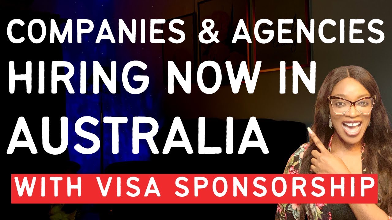 FREE SPONSORED WORK VISA TO AUSTRALIA Jobs in Australia YouTube