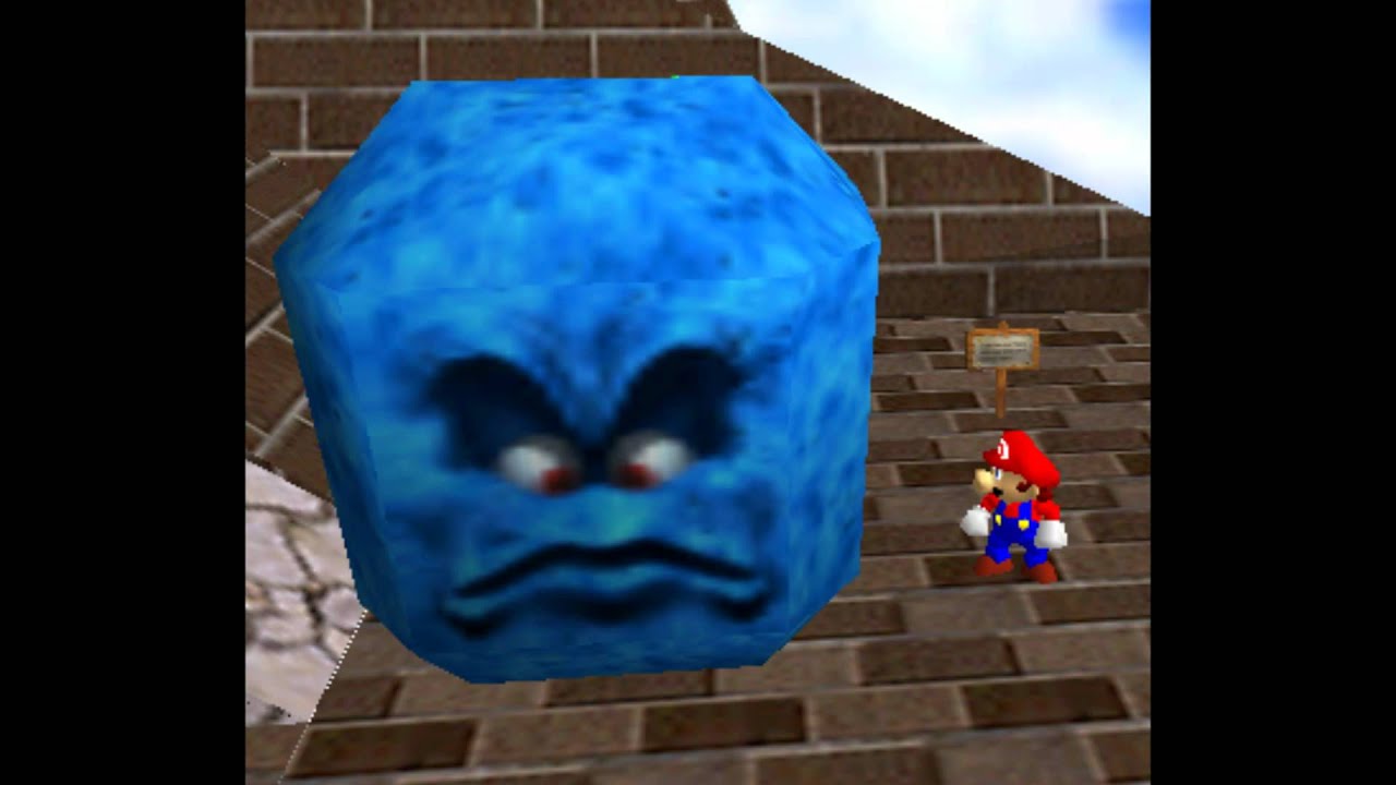 Angry block from mario