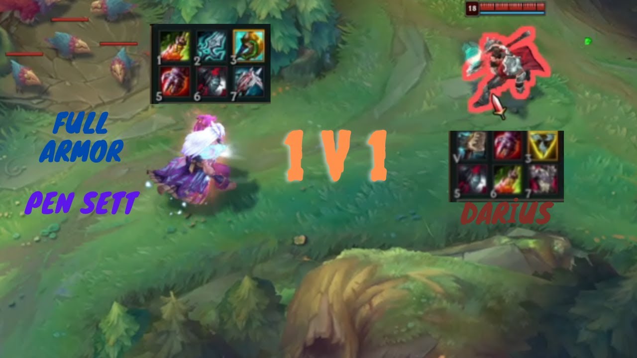 Full armor pen Sett VS Darius