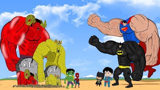 Evolution of the Hulk Monster, Spiderman vs Team Batman, SuperMan: Who will win?| attractive cartoon