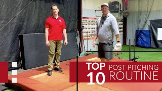 Top 10 Post Pitching Routines | TopVelocity & YouGoPro