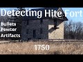 1750 Hite Fort detection with YouTuber Sixday Metal Detecting