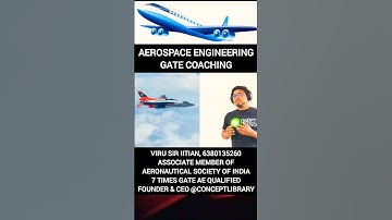 GATE Aerospace engineering coaching live class, video lectures, test series, assignment solution