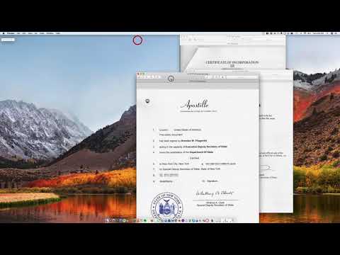 Comment apostille un certificat de New York de constitution
