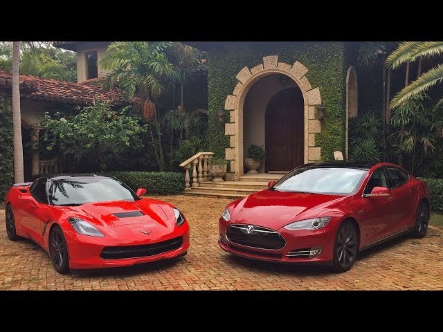 All American Dragstrip Showdown Tesla Model S 85p Vs Corvette Zr1 All American Dragstrip Showdown Tesla Model S 85p Vs Corvette Zr1 Electrek