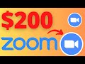 Earn $200 Using Zoom FREE Worldwide Paypal FAST - Make Money Online