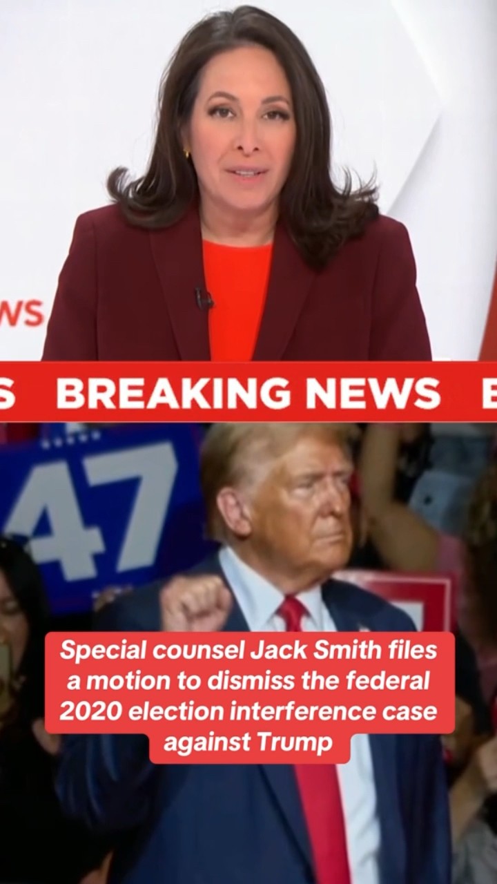 Jack Smith files motion to dismiss Trump's federal election interference case #shorts