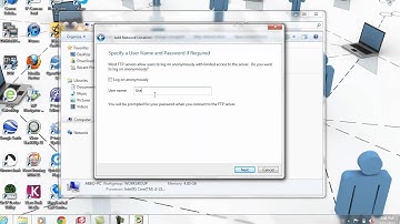 How to add a network location (FTP Server)