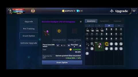 Cabal Mobile: Demonite adding Crit Damage Option