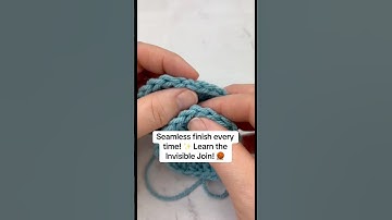Make your crochet joins invisible! 🧶 Learn how to close a round seamlessly with this easy tutorial!