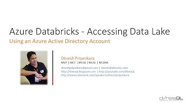 Azure Databricks - Accessing Data Lake using Azure Active Directory Credentials