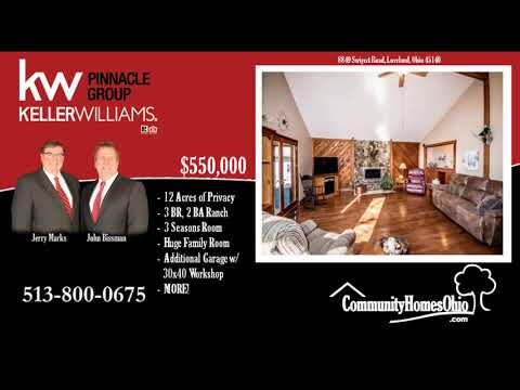 12 Acres 8849 Swigert Road, Loveland, OH home video tour