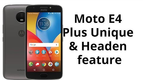 Moto E4 Plus Tips And Tricks l Top best feature of Moto E4 plus l Hindi