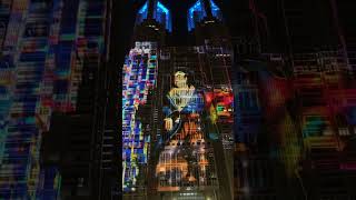花魁 歌舞伎 ネコ 猫 浮世絵をコンセプト「Ukiyo」♬ 東京 プロジェクションマッピング Tokyo projection mapping Night & Light 都庁 都民広場 2025