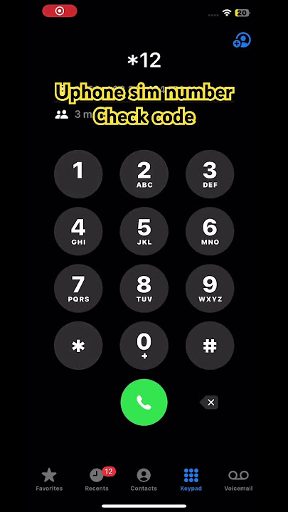 How to check your phone SIM number code || Uphone sim number Kasey check kray #uphone #tech