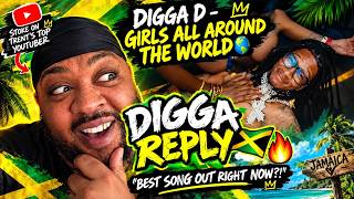 Digga -Girls all around the world👀 (Official Video) - REACTION WITH JT