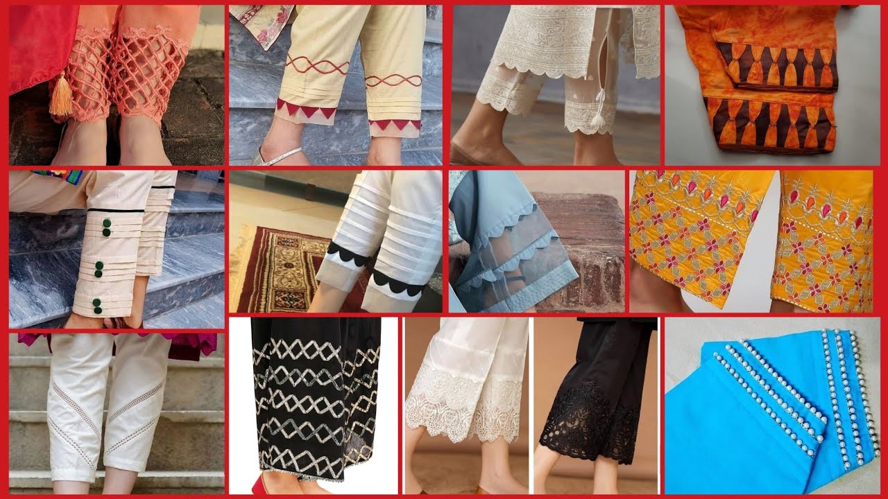 Beautiful Bottom Design Ideas For Suit Lovers || Shalwar Plazo Pant Design Collection ||