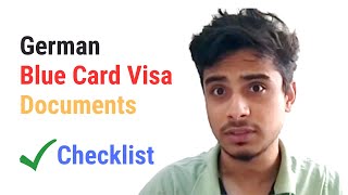 german blue card visa document checklist | german mission in india | documents for german work visa