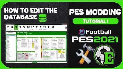 PES Modding Tutorial #1 - How to edit the PES2021 database