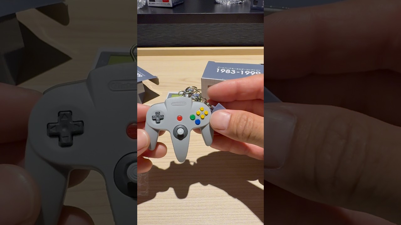 The keychain my coworker bought is way too cool #nintendo #museum