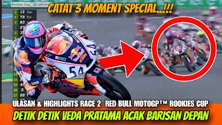 EPIC MOMENT‼️PERJUANGAN VEDA PRATAMA TEMBUS BARISAN DEPAN | RED BULL MOTOGP™ ROOKIES CUP LE MANS