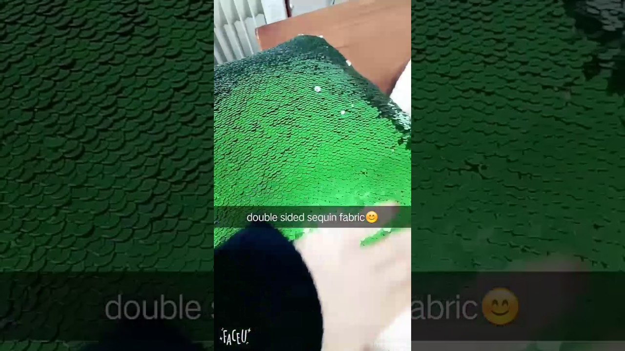 double sided reversible sequin fabric for pillows