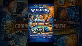 Learn Coding + Excel in School Subjects 🚀 | Join The W Academy! #cbse #icse #gcse #igcse #shorts