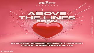 Above The Lines Riddim {Mix} ZJ Chrome / CR203 Prod / Christopher Martin, Konshens, Ce’Cile, Alaine.