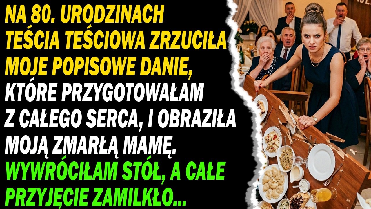 Talerrz z brzękiem rozbił się na tysiąc kawałków, a w eleganckiej restauracji zapadła cisza. Cała rodzina mojego męża patrzyła na mnie jak na wariatkę. Przez dziesięć lat byłam dla nich tylko...